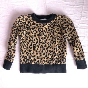 Girls leopard print sweater